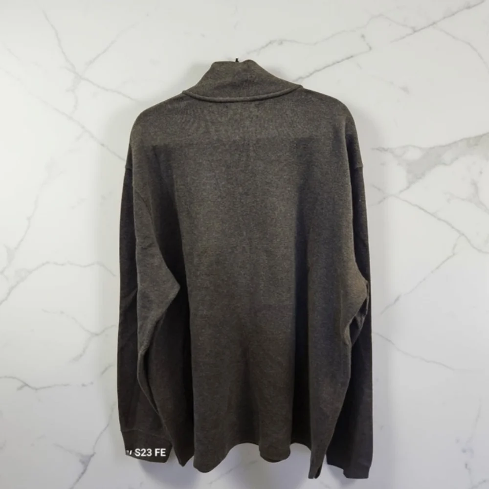 Ralph Lauren Dark Gray  3/4 Zip-Up Sweater